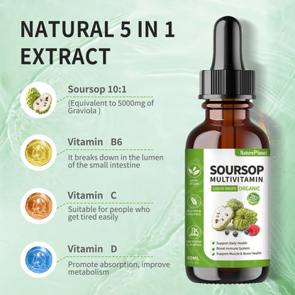 100% Pure Organic Soursop Drop Extract